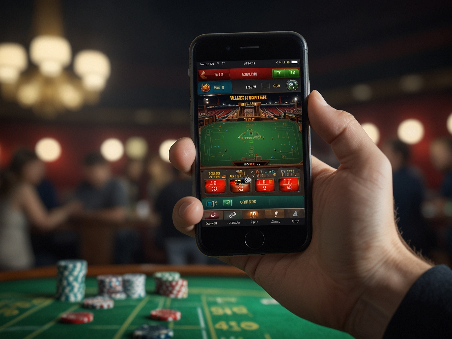 Rant Casino Hauptbanner mit Spieler auf dem Smartphone