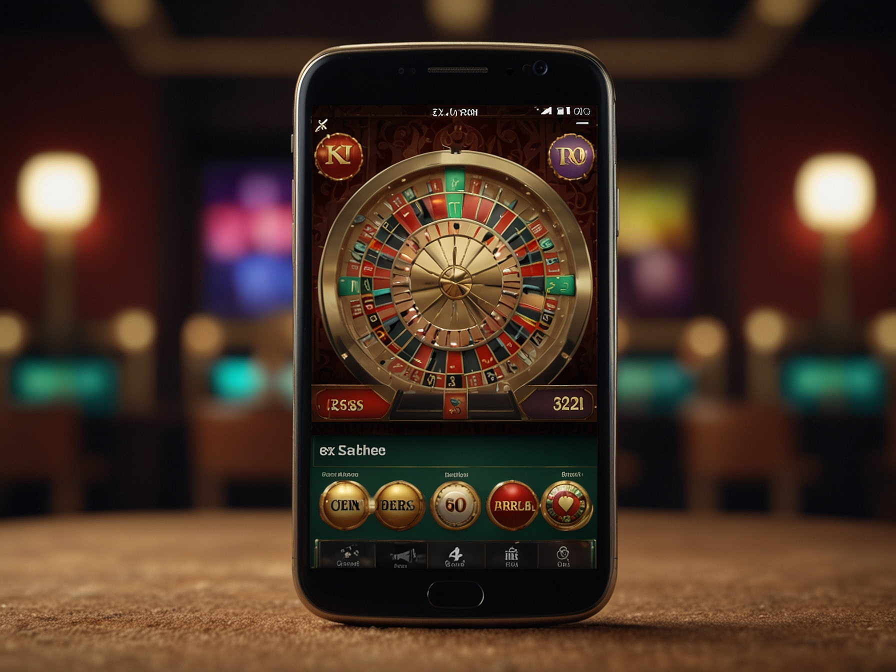 Rant Casino App auf Smartphone mit Spielfeldern